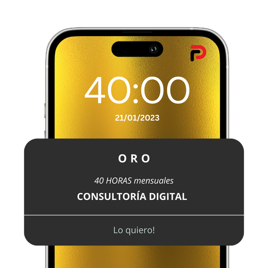 Consultoría Digital 40 Hrs. Paquete Oro